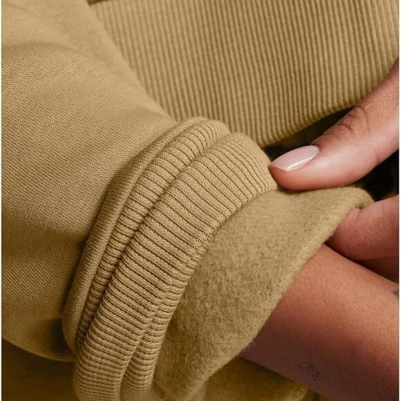 Under Armour Women's Rival Fleece Cropped Full Zip Camel/White Size XL - Picture 5 of 5